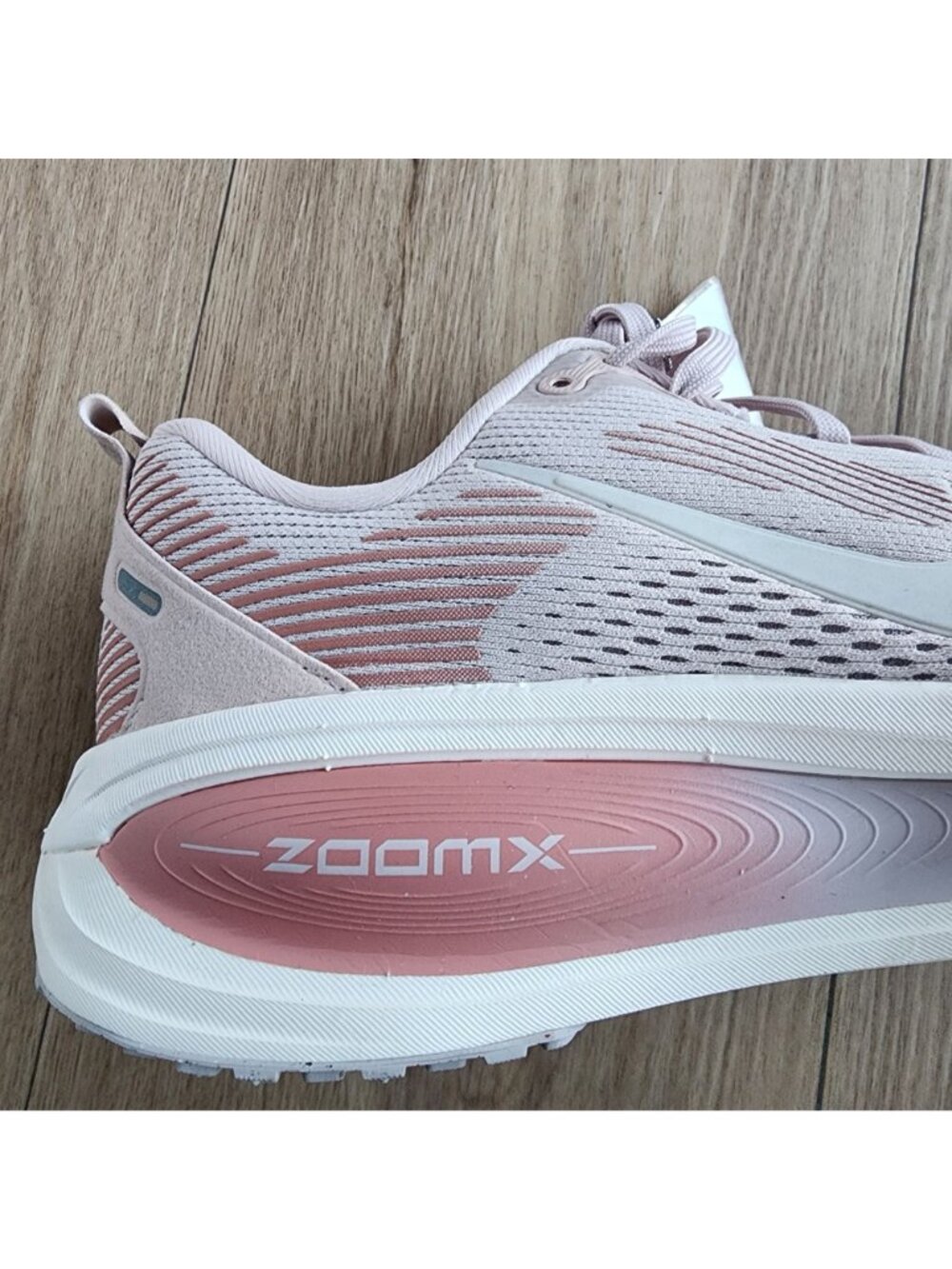 Nike ZoomX Womens Road Running Shoes Pink White Sz 8 Sneaker Athletic HM6804-605 - Picture 8 of 15